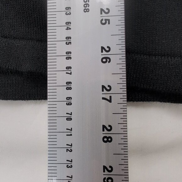 COBMEX Men's Black Cardigan "M" Purple/Gold Patch 5-Button Acrylic, Size Large - Picture 7 of 7